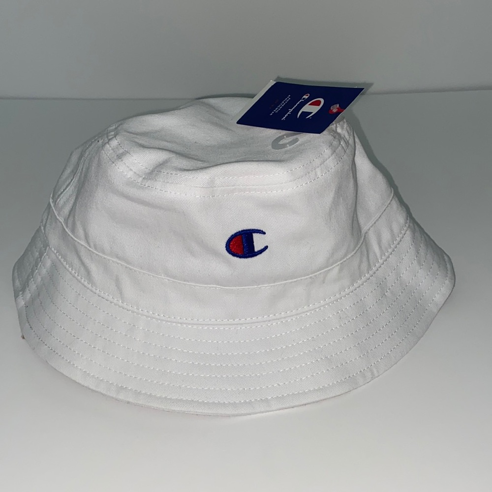White Champion Bucket Hat